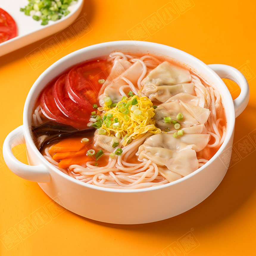 番茄玉米餛飩米線